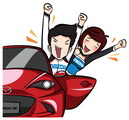 Mazda Official LINE Account,Mazda Official LINE,Mazda LINE,Mazda LINE sticker,Mazda sticker,ʴŹͿ