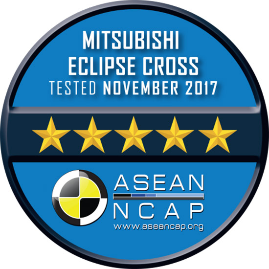 ASEAN NCAP,ԵٺԪ դԻ,Mitsubishi Eclipse,ͺê,ASEAN NCAP дѺ 5 ,Mitsubishi Eclipse Cross 2018,2018 Mitsubishi Eclipse Cross
