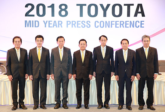 โตโยต้า,ประมาณการตลาดรถยนต์ไทยปี 2561,โตโยต้าปรับประมาณการตลาดรถยนต์ปี 2561,สถิติการจำหน่ายรถยนต์ ครึ่งแรกของปี 2561,สถิติการจำหน่ายรถยนต์