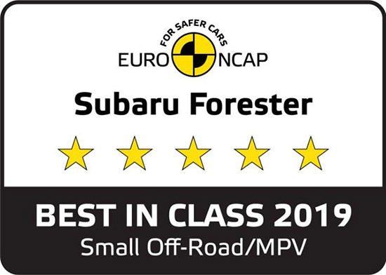 รางวัลมาตรฐานความปลอดภัย 5 ดาว,EURO NCAP,ทดสอบการชนของรถยนต์ใหม่แห่งยุโรป EURO NCAP,ทดสอบการชน,ทดสอบการชน ซูบารุ ฟอเรสเตอร์,Subaru Forester EURO NCAP,ทดสอบการชน Subaru Forester