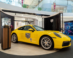 Porsche 911 Carrera,TAG Heuer Heritage Pop-up Museum,TAG Heuer,Aquaracer Professional 200,Porsche 911 Carrera Racing Yellow  911,AAS Auto Service,Porsche Centre Bangkok